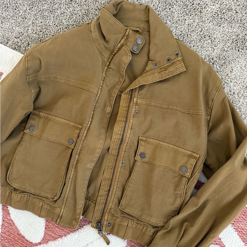 Pilcro Tan Bomber Jacket